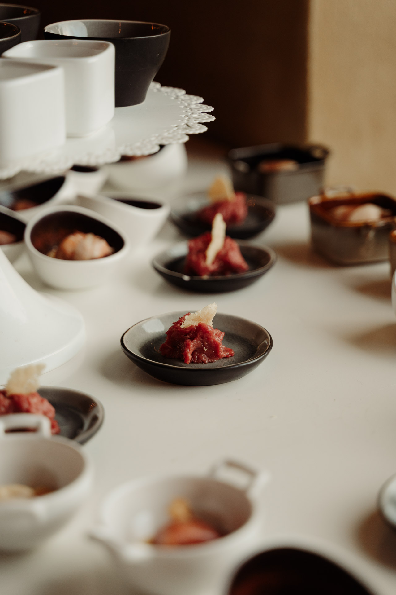 Le ciotoline del buffet, da vicino
