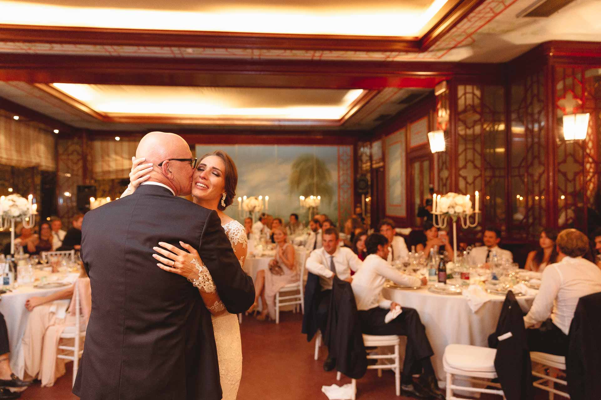 Il ballo della sposa con il papà, tra le tavole